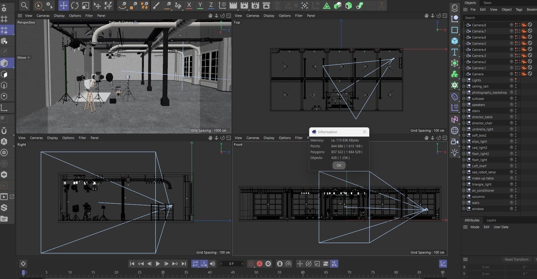 Photography Studio Scene 2 3D model_20