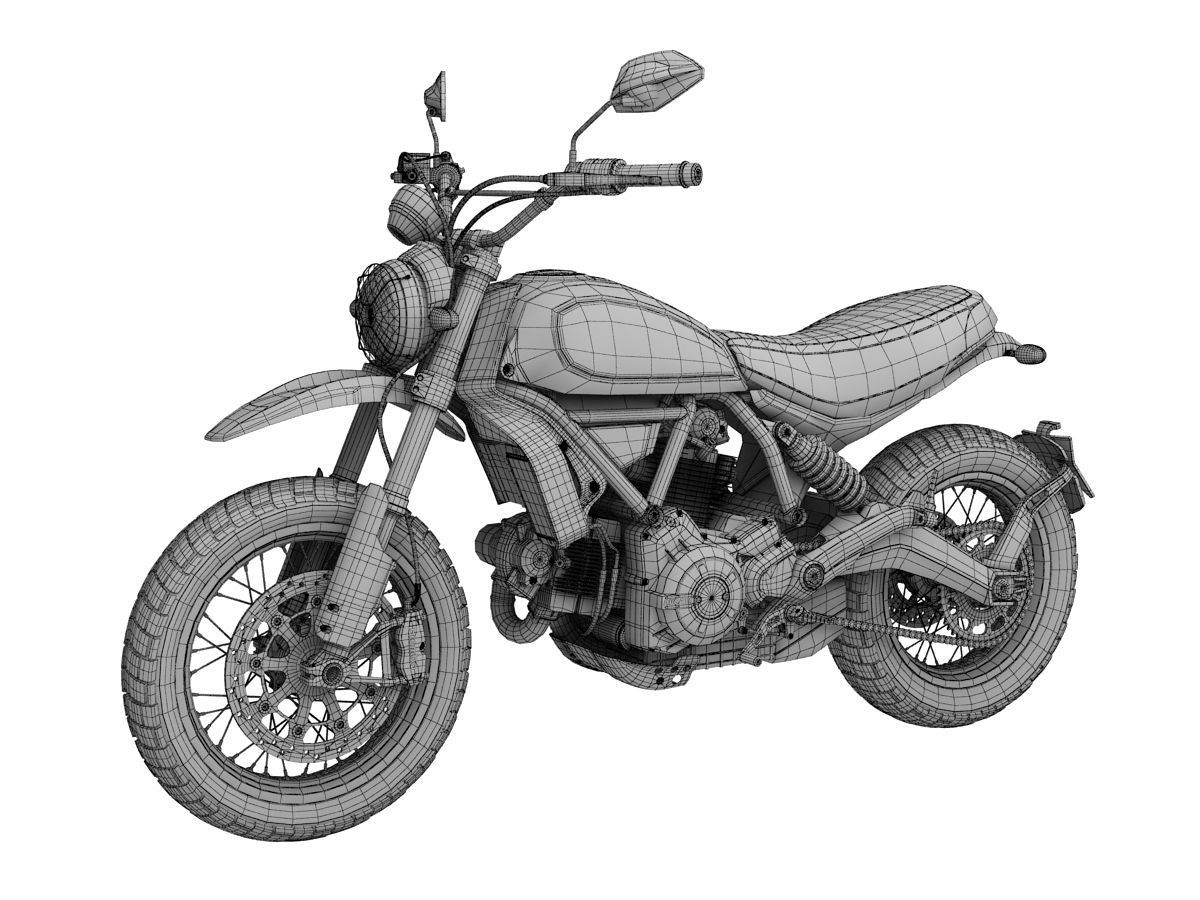 Ducati Scrambler Urban Enduro 2016 3D model_16