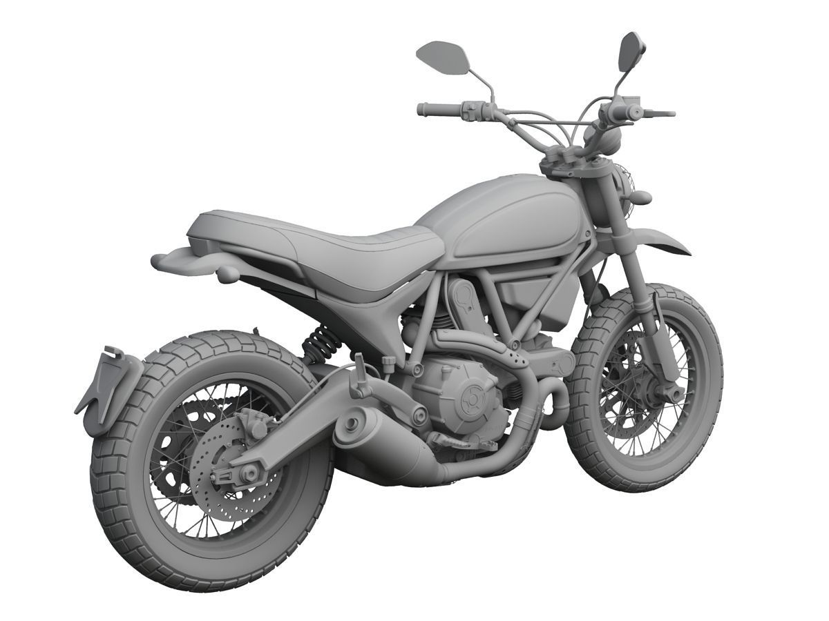 Ducati Scrambler Urban Enduro 2016 3D model_12