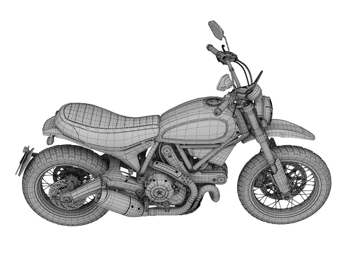 Ducati Scrambler Urban Enduro 2016 3D model_15