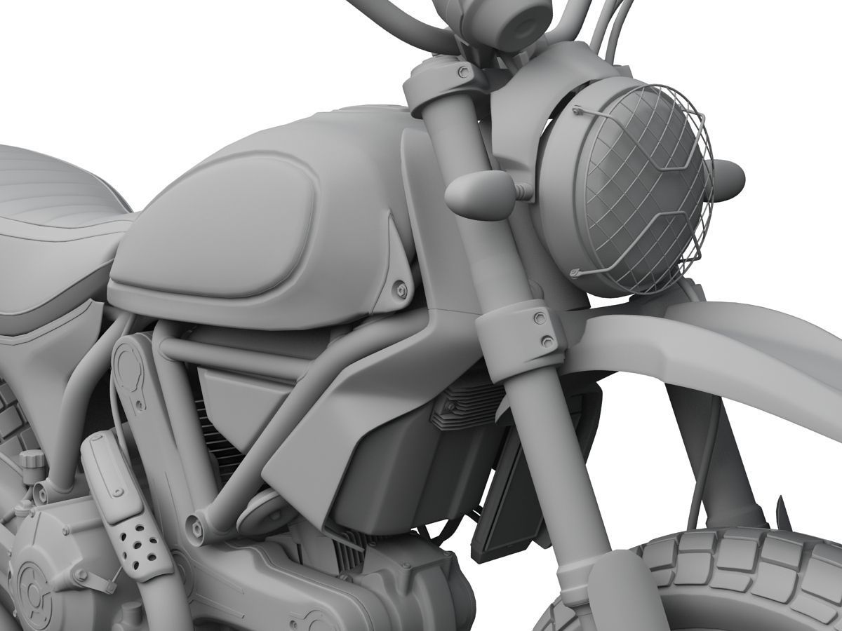 Ducati Scrambler Urban Enduro 2016 3D model_9