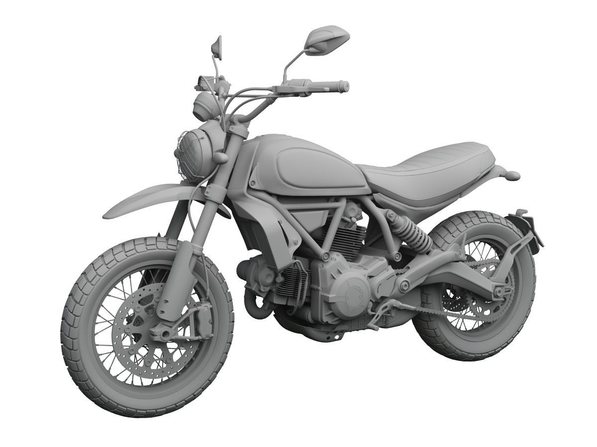 Ducati Scrambler Urban Enduro 2016 3D model_13