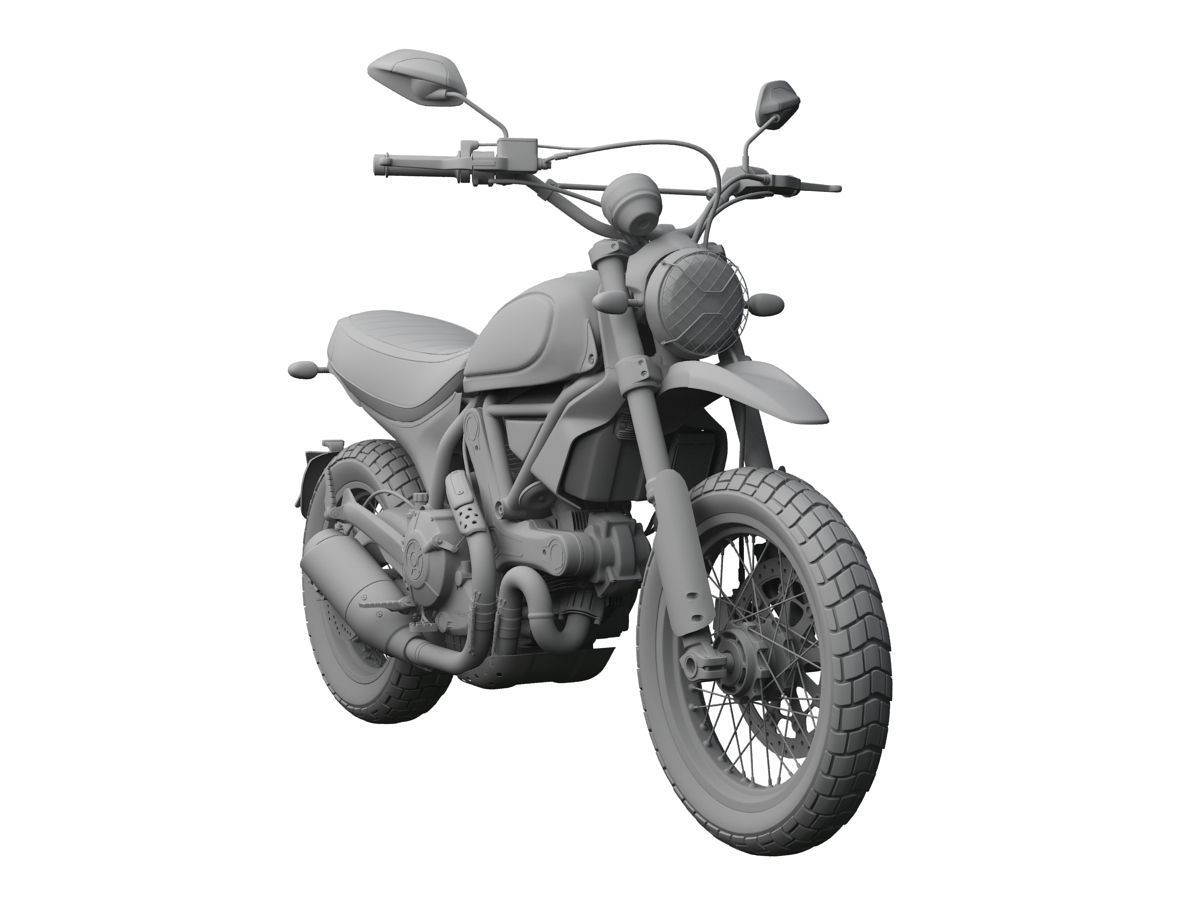 Ducati Scrambler Urban Enduro 2016 3D model_8