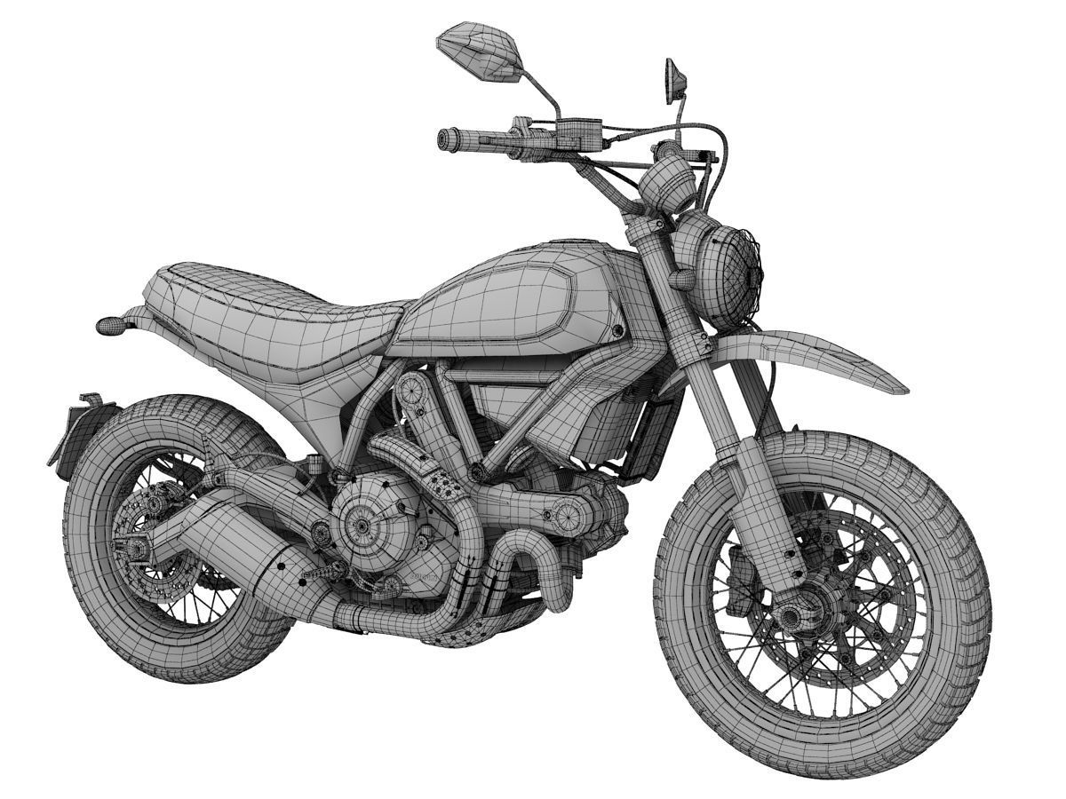 Ducati Scrambler Urban Enduro 2016 3D model_14