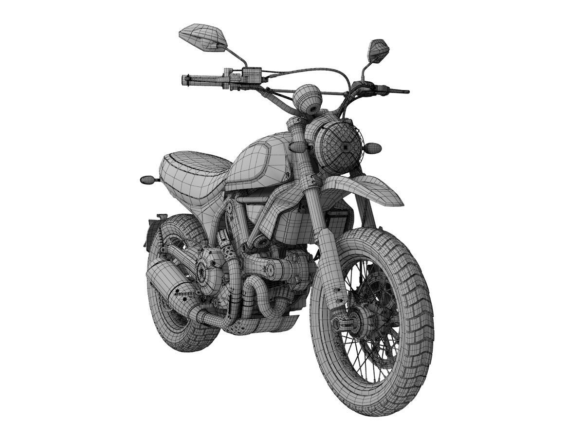 Ducati Scrambler Urban Enduro 2016 3D model_18