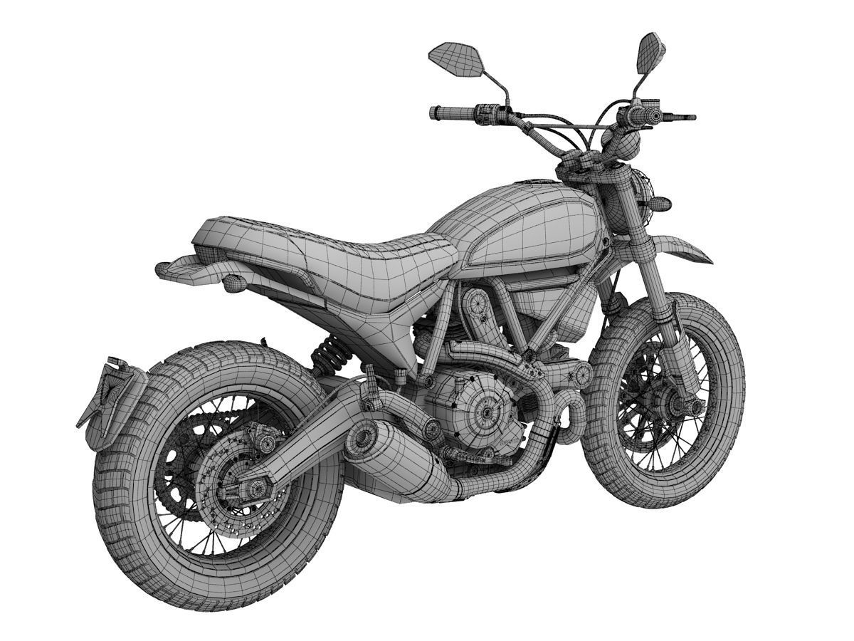 Ducati Scrambler Urban Enduro 2016 3D model_17