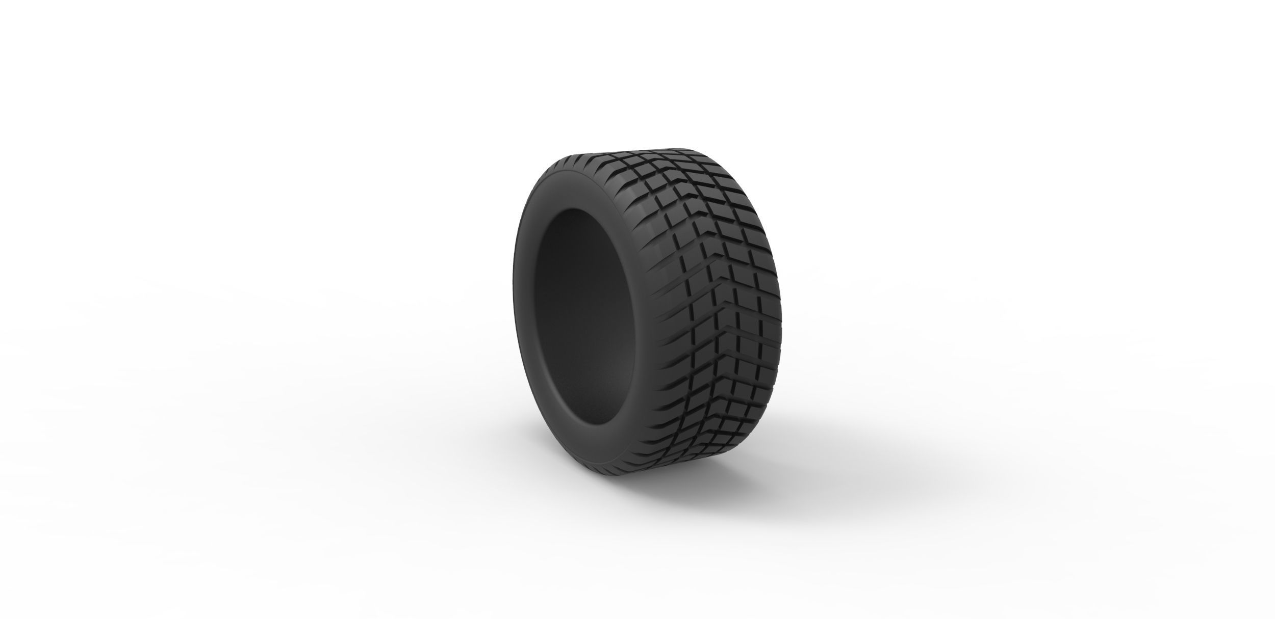 Race tire 3 Scale 1 to 25 3D print model_7