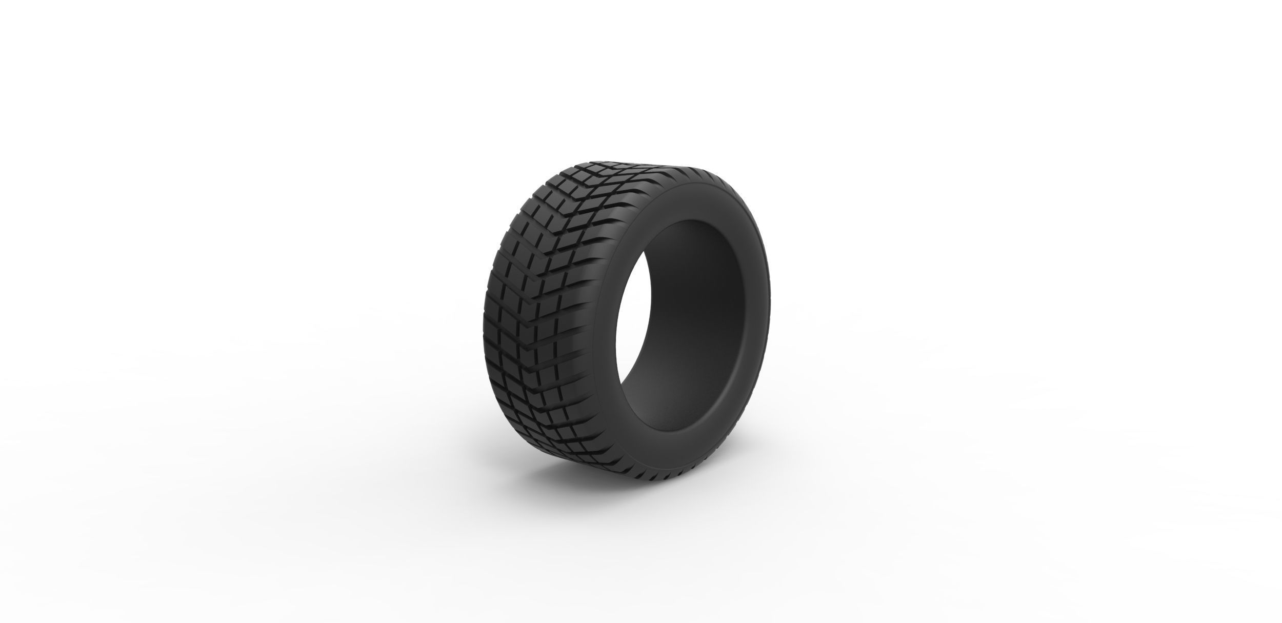 Race tire 3 Scale 1 to 25 3D print model_1