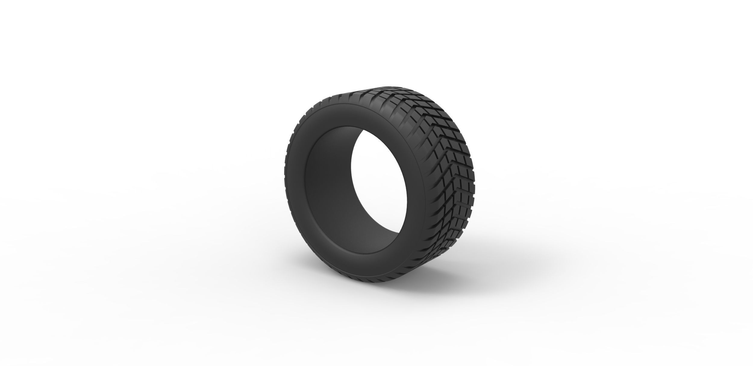 Race tire 3 Scale 1 to 25 3D print model_6