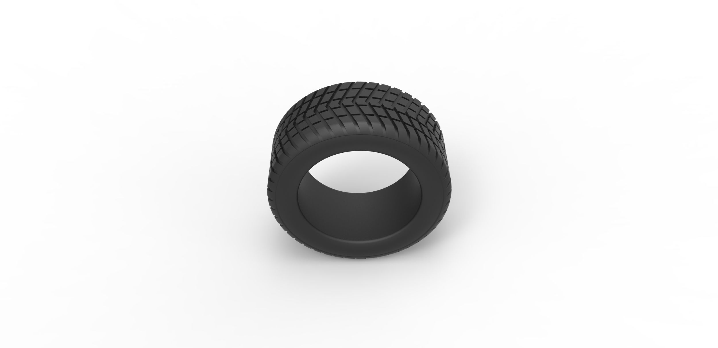 Race tire 3 Scale 1 to 25 3D print model_5