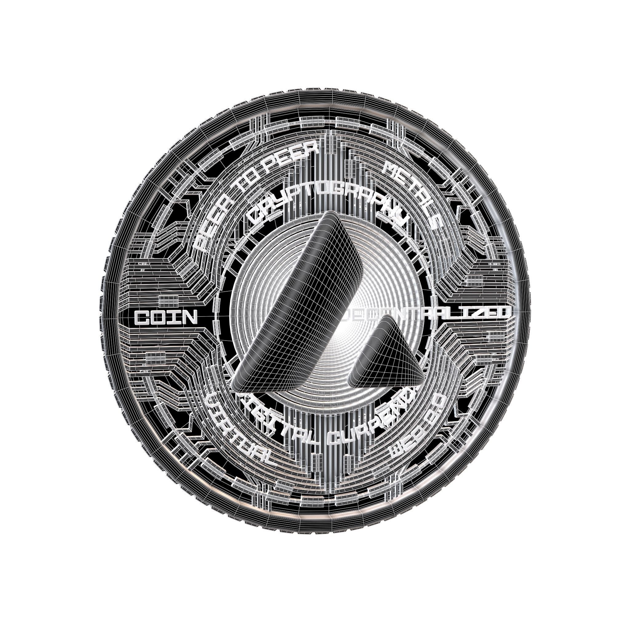 Avalanche Coin v7 002 3D model_8