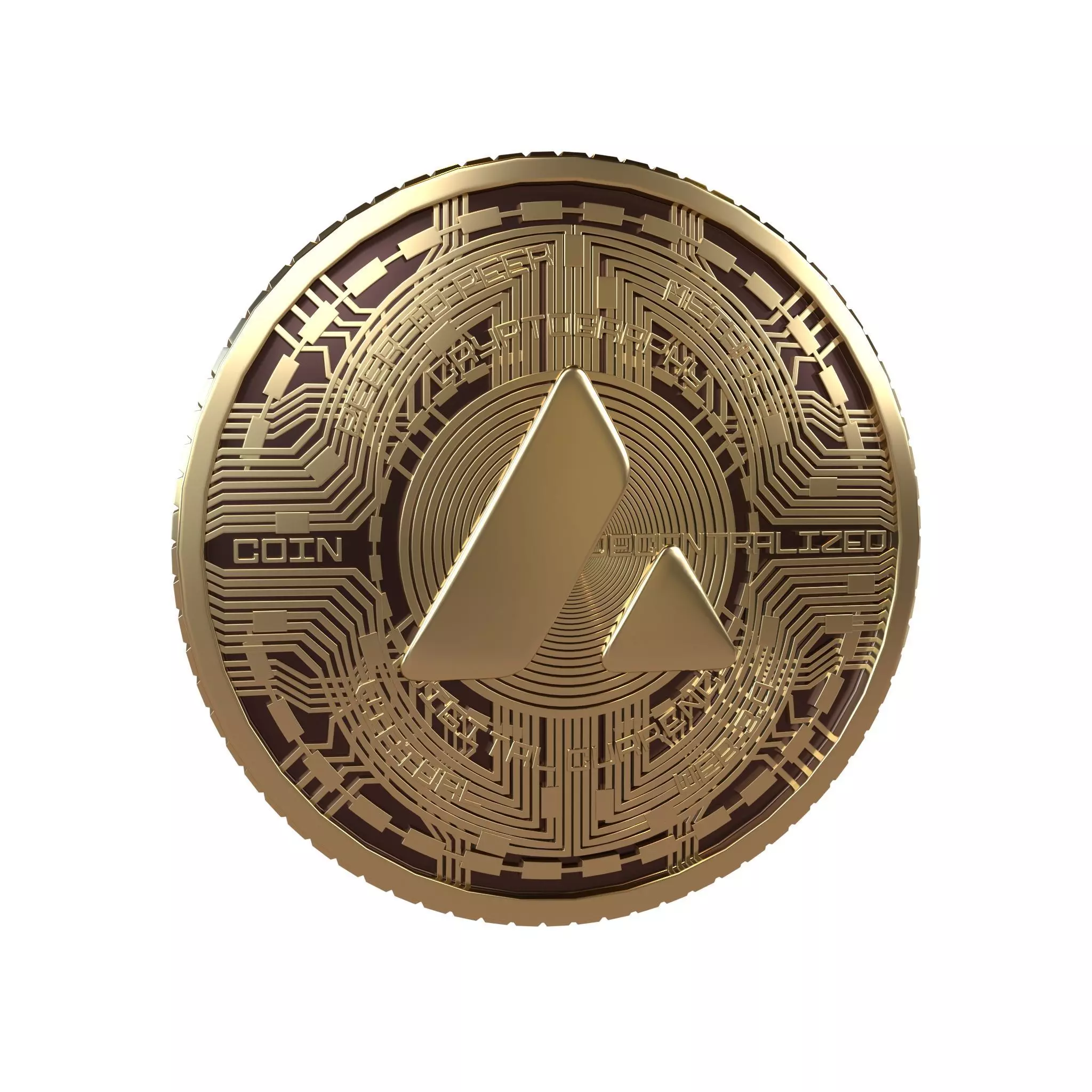 Avalanche Coin v7 002 3D model_0