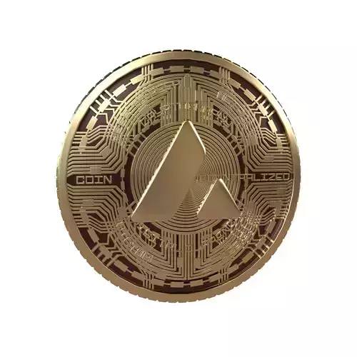 Avalanche Coin v7 002 3D model