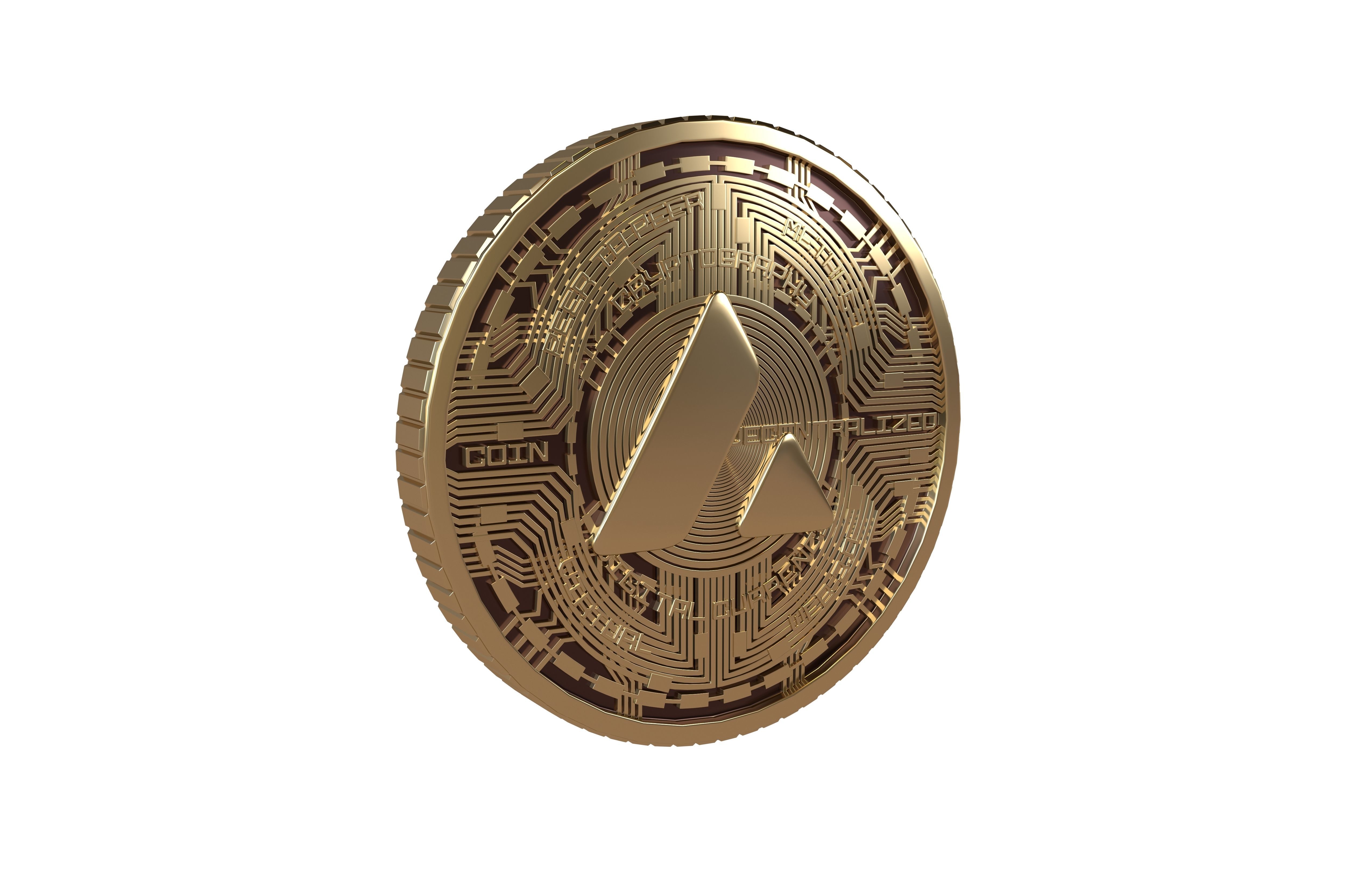 Avalanche Coin v7 002 3D model_1