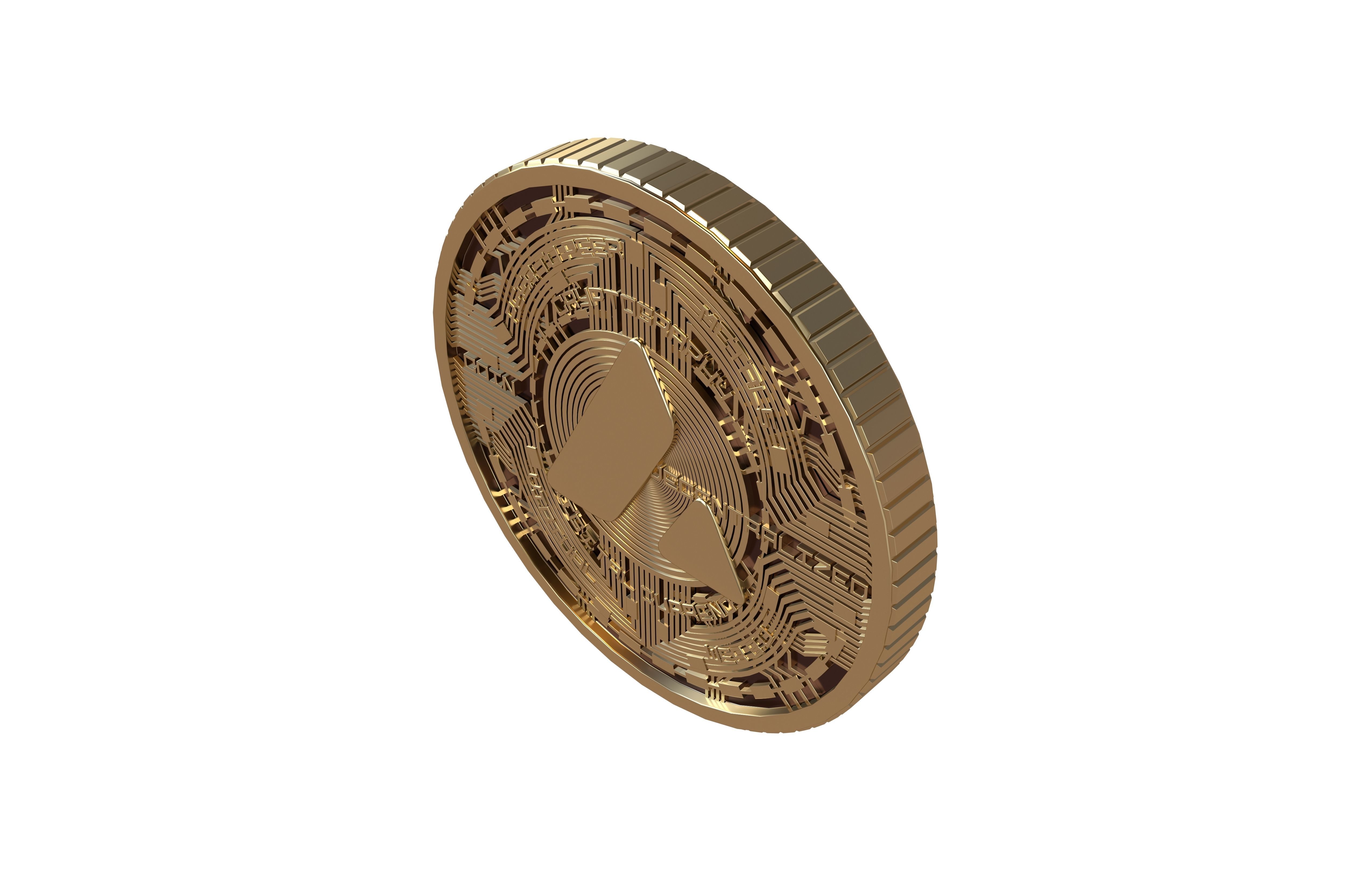 Avalanche Coin v7 002 3D model_2