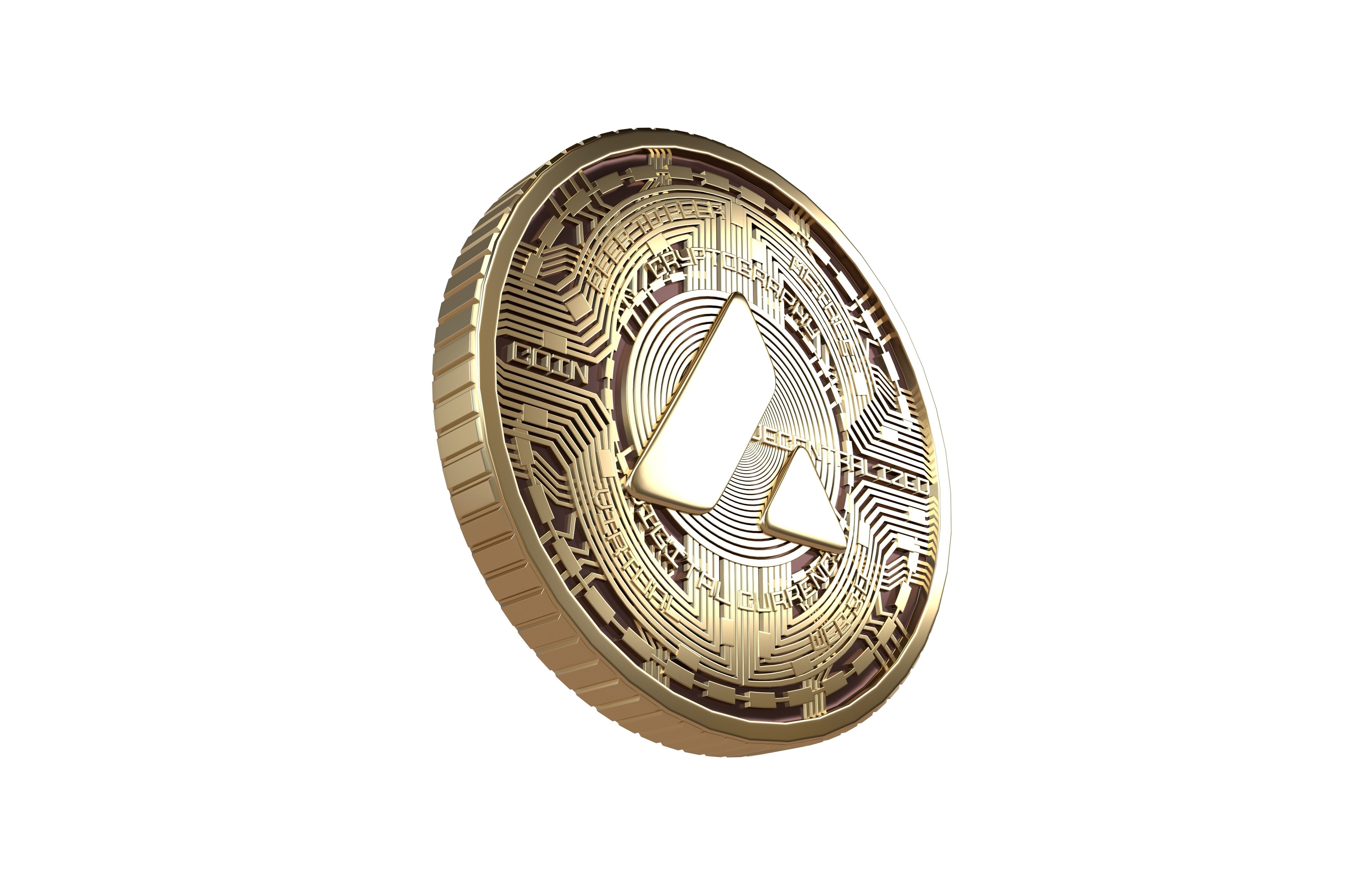 Avalanche Coin v7 002 3D model_3