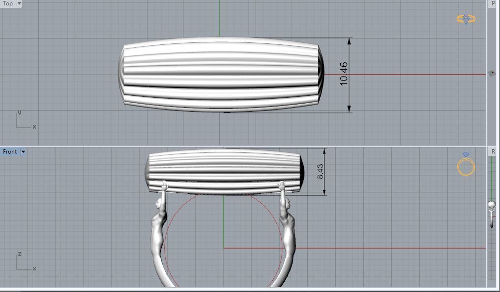 Cyrus Cylinder Ring R 124 3D print model_3
