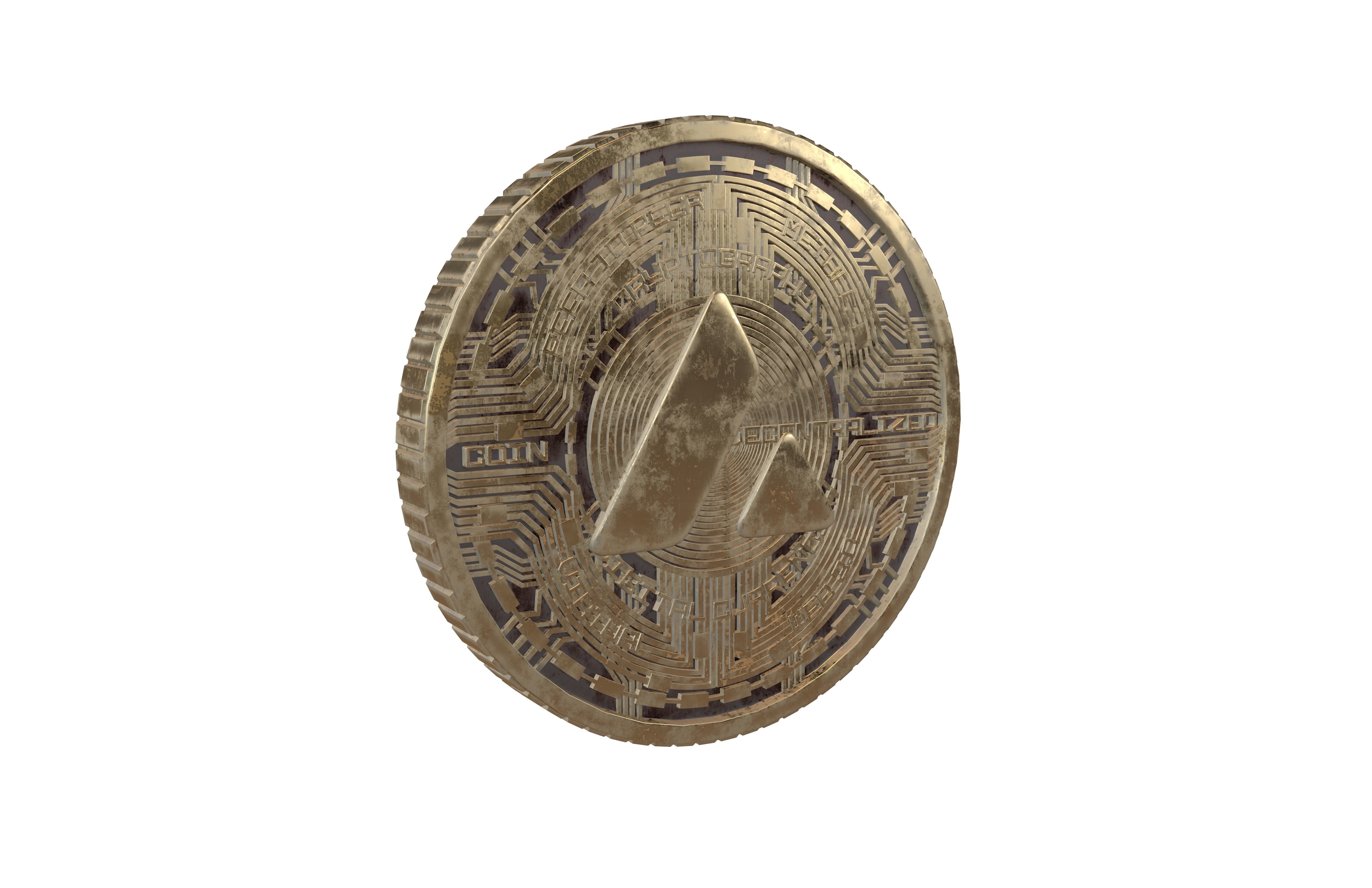 Avalanche Coin v7 005 3D model_1