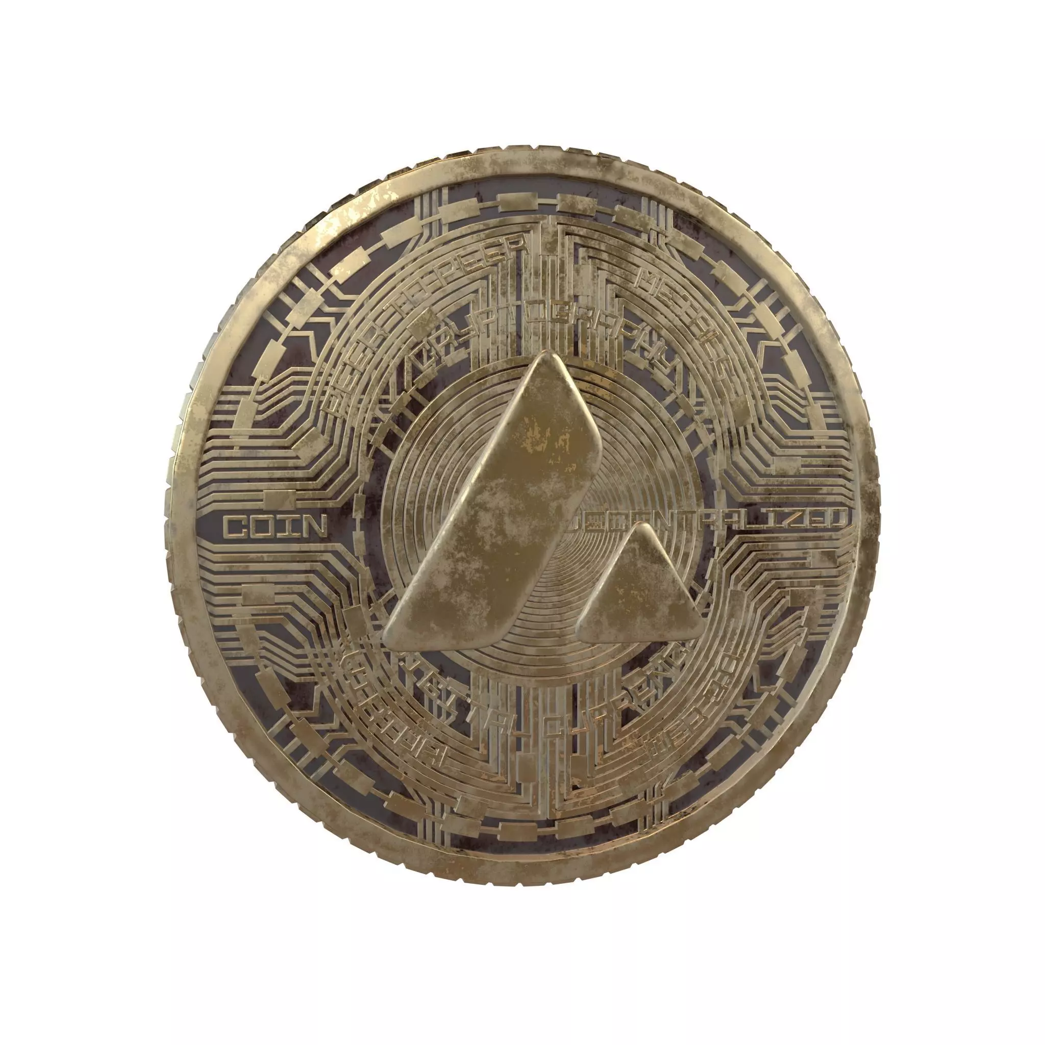Avalanche Coin v7 005 3D model_0