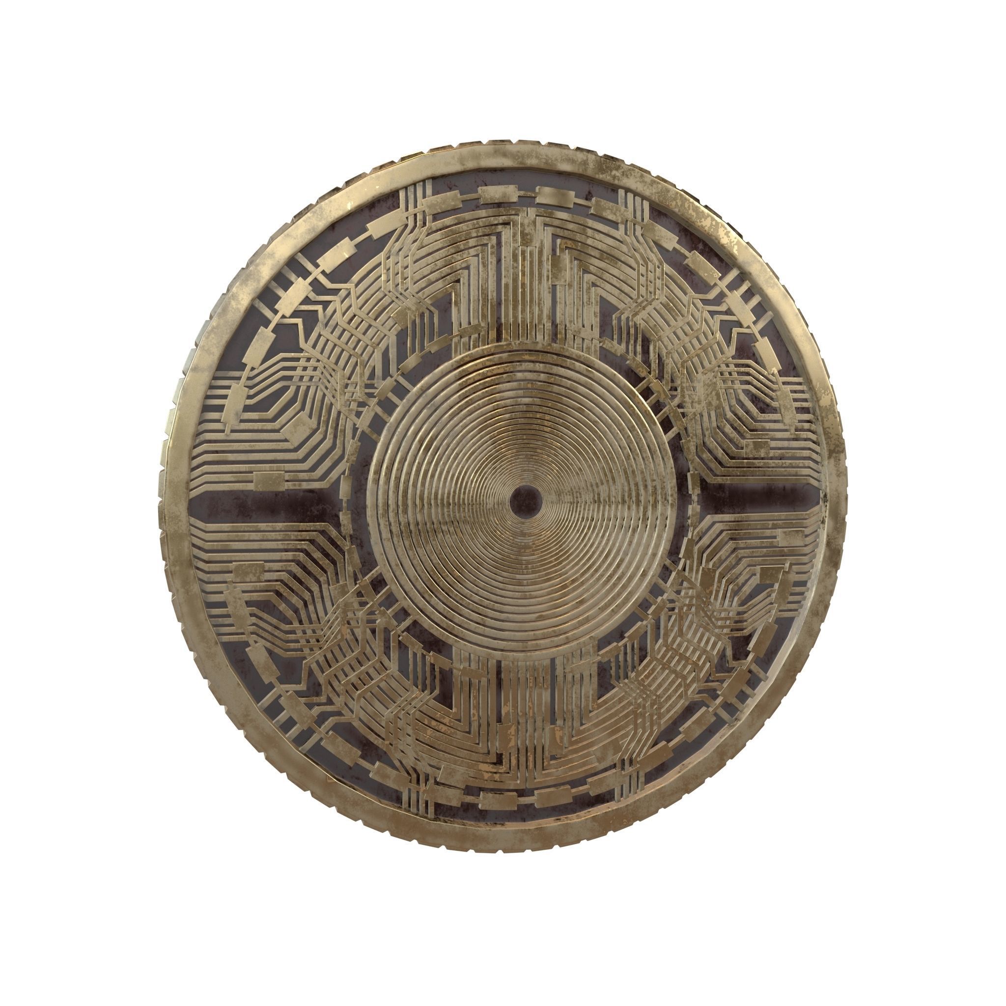 Avalanche Coin v7 005 3D model_4