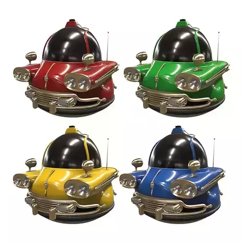 Stylized car 3d model Low-poly 3D model