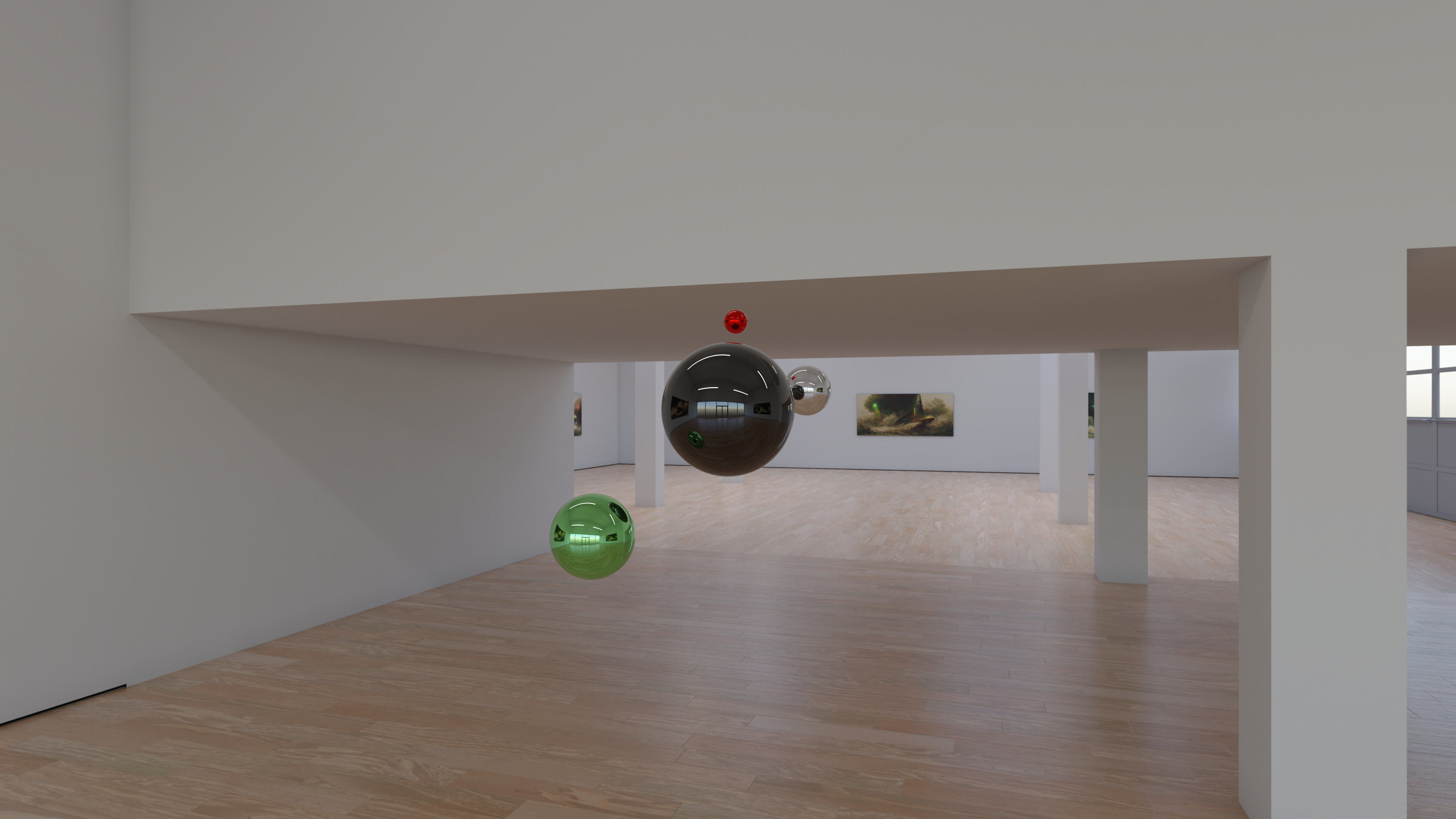 HDRI - Art Museum Gallery Interior 29 v2 - 16384x8192 Texture_17