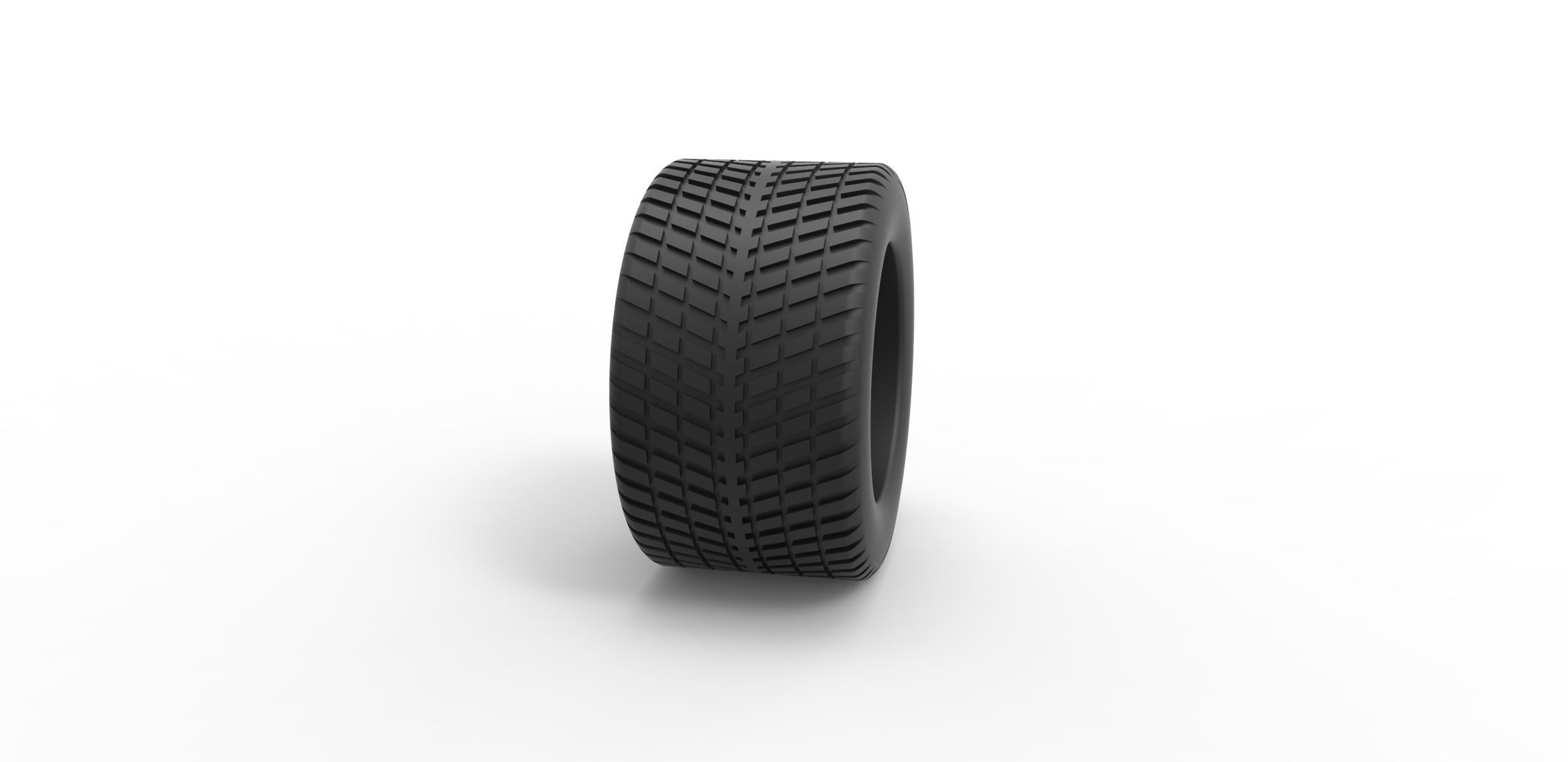 Race tire 4 Scale 1 to 25 3D print model_2