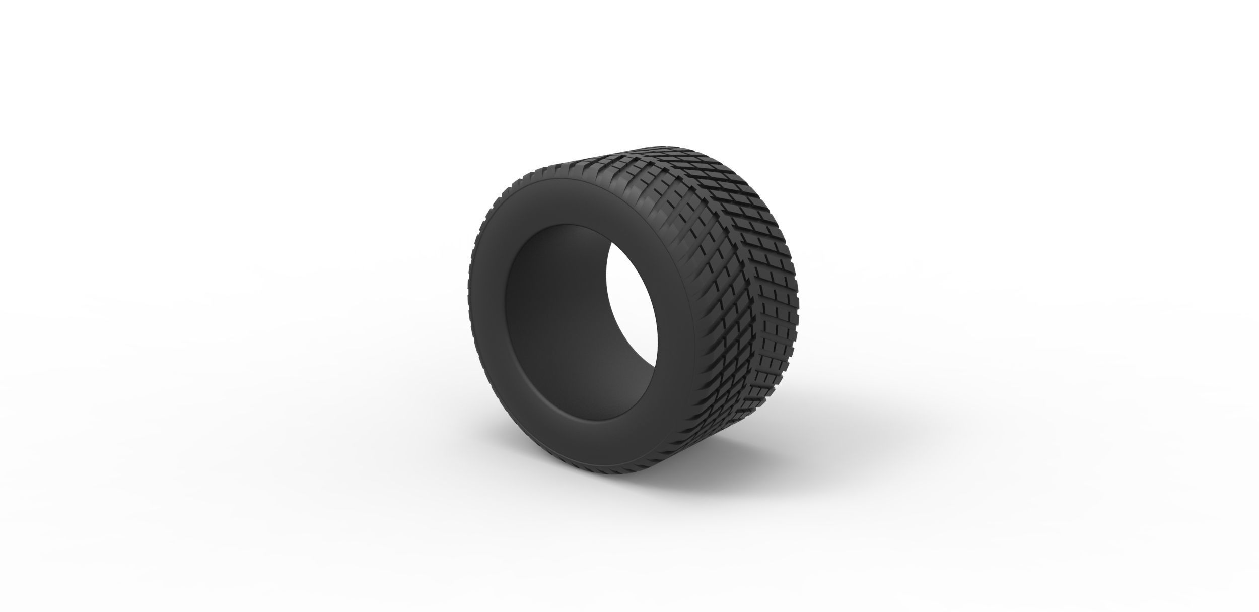 Race tire 4 Scale 1 to 25 3D print model_6