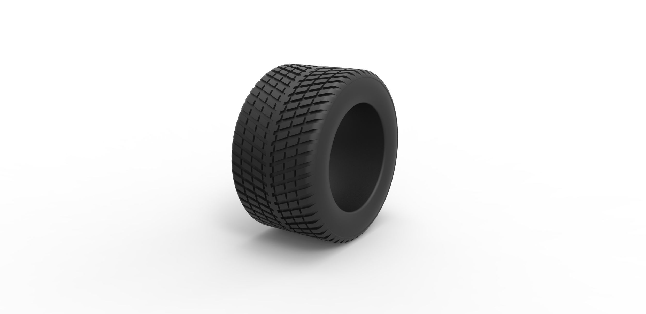 Race tire 4 Scale 1 to 25 3D print model_1