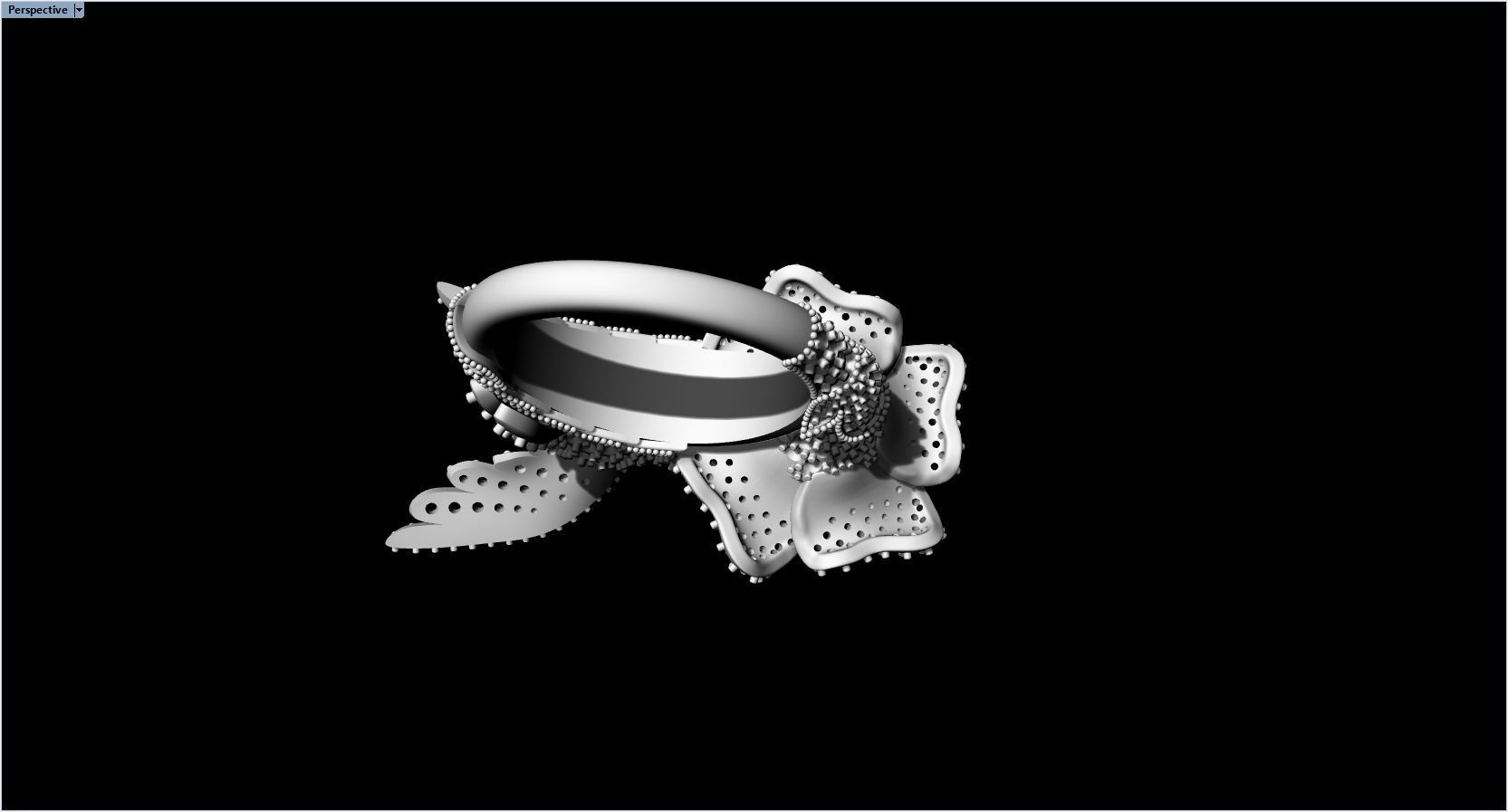jewelry ring with precious stones exclusive 3D print model_48