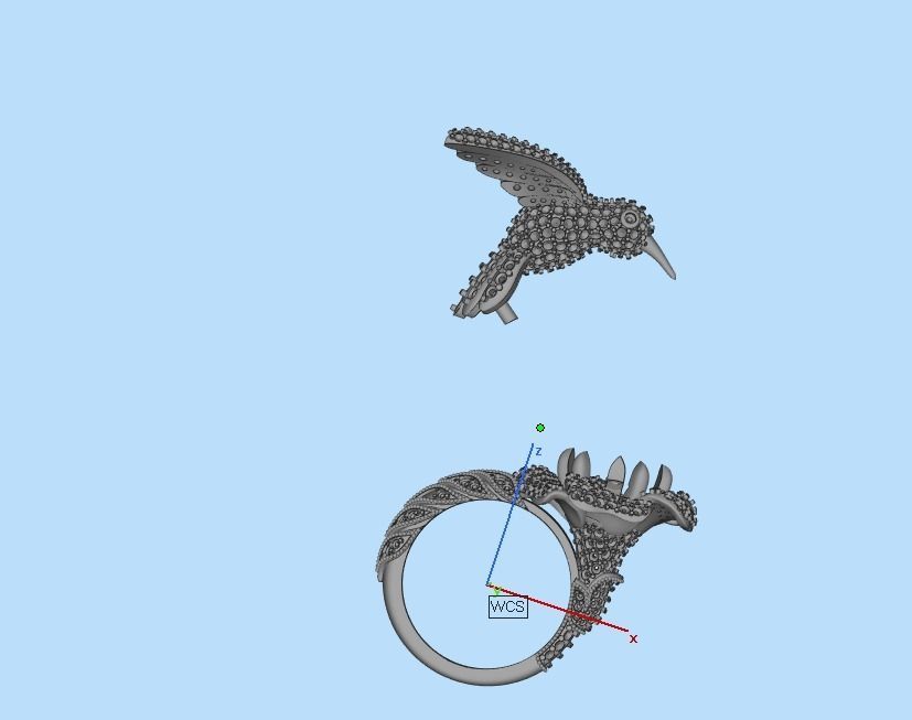 jewelry ring with precious stones exclusive 3D print model_51