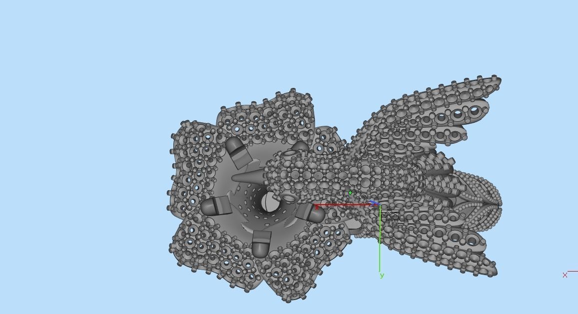 jewelry ring with precious stones exclusive 3D print model_62