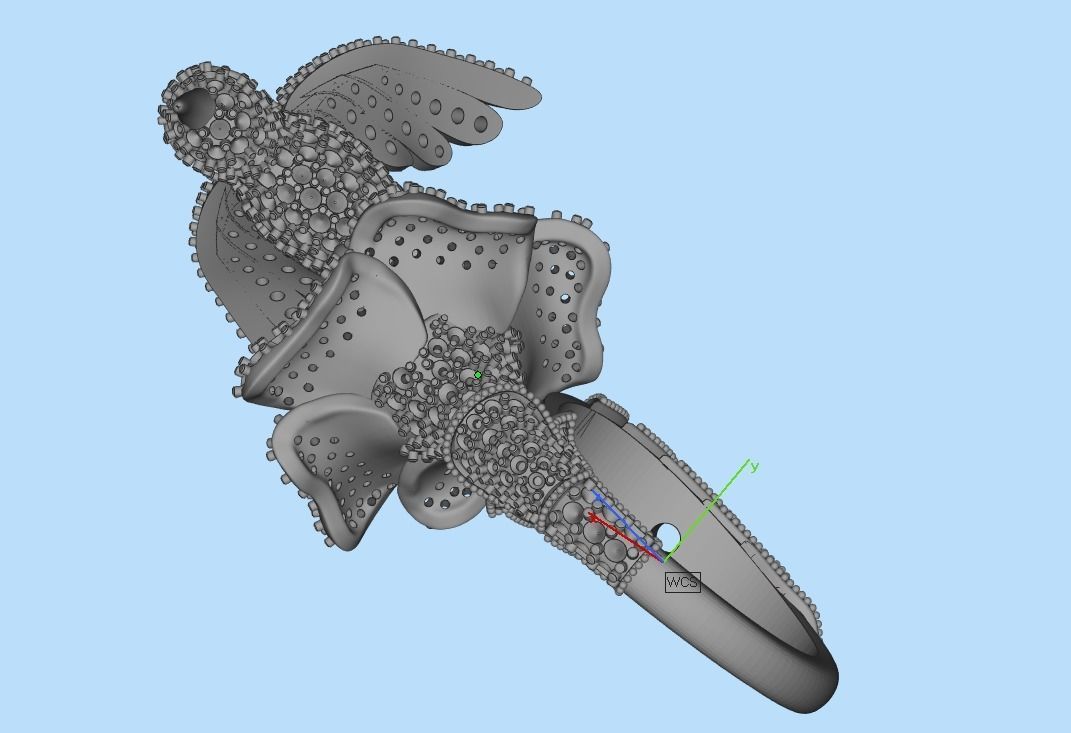 jewelry ring with precious stones exclusive 3D print model_57