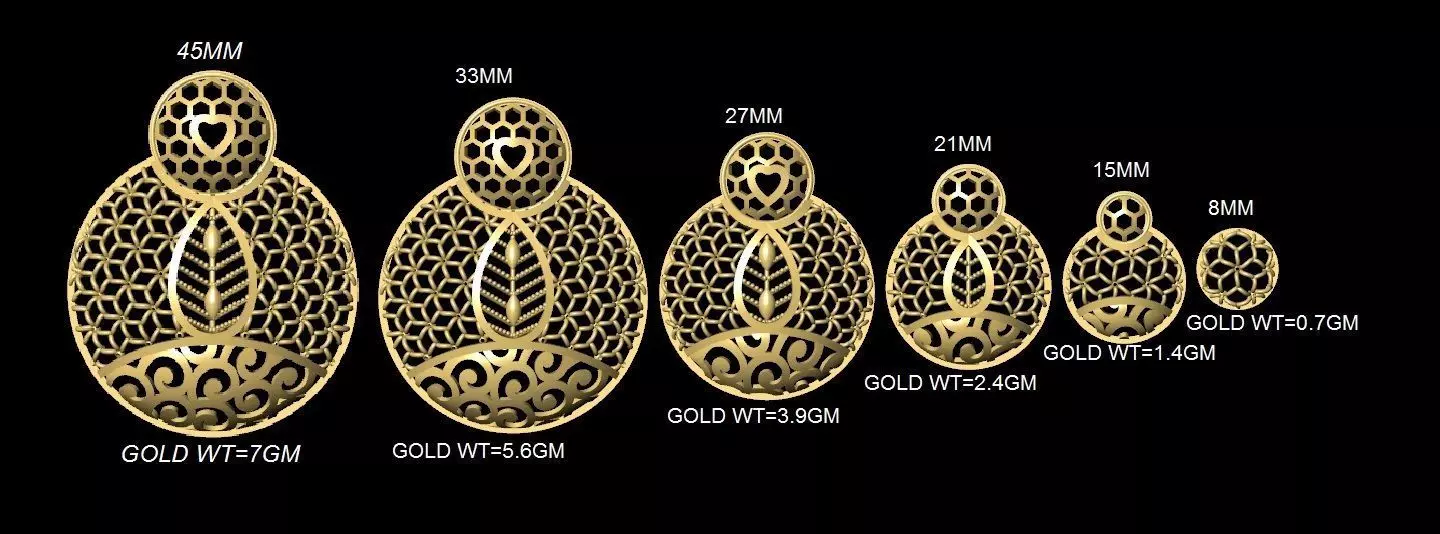 Turkey Filigree Jewellery Designs Pendant Necklase 3D print model_0
