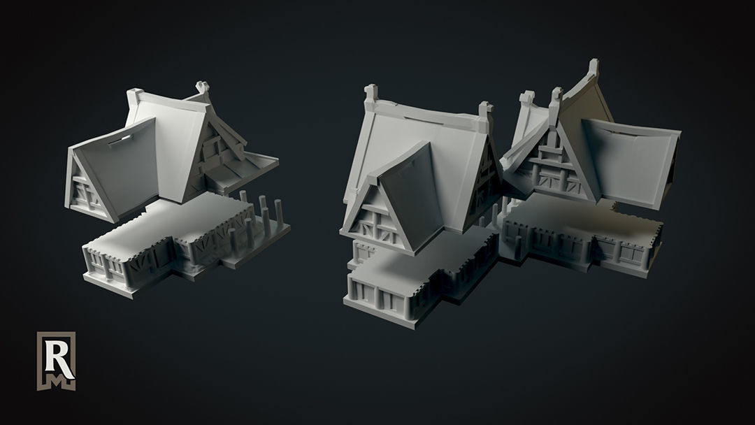 6mm - City of Snowbound - Pack 1 3D print model_1