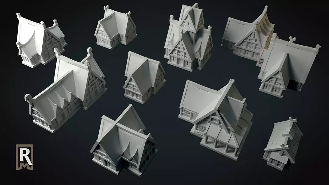 6mm - City of Snowbound - Pack 1 3D print model_0