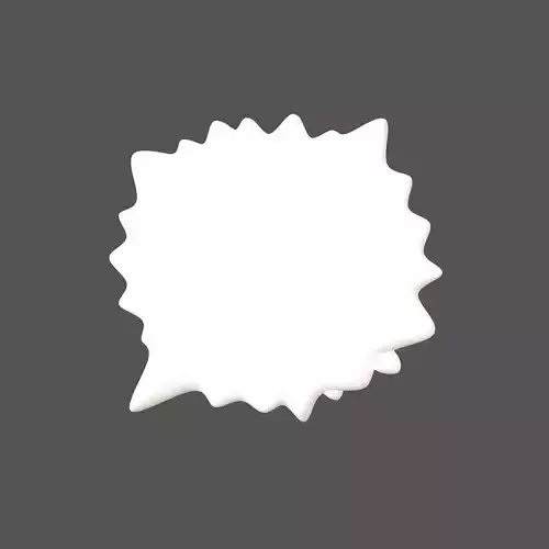 Right Anger Bubble v2 001 Low-poly 3D model