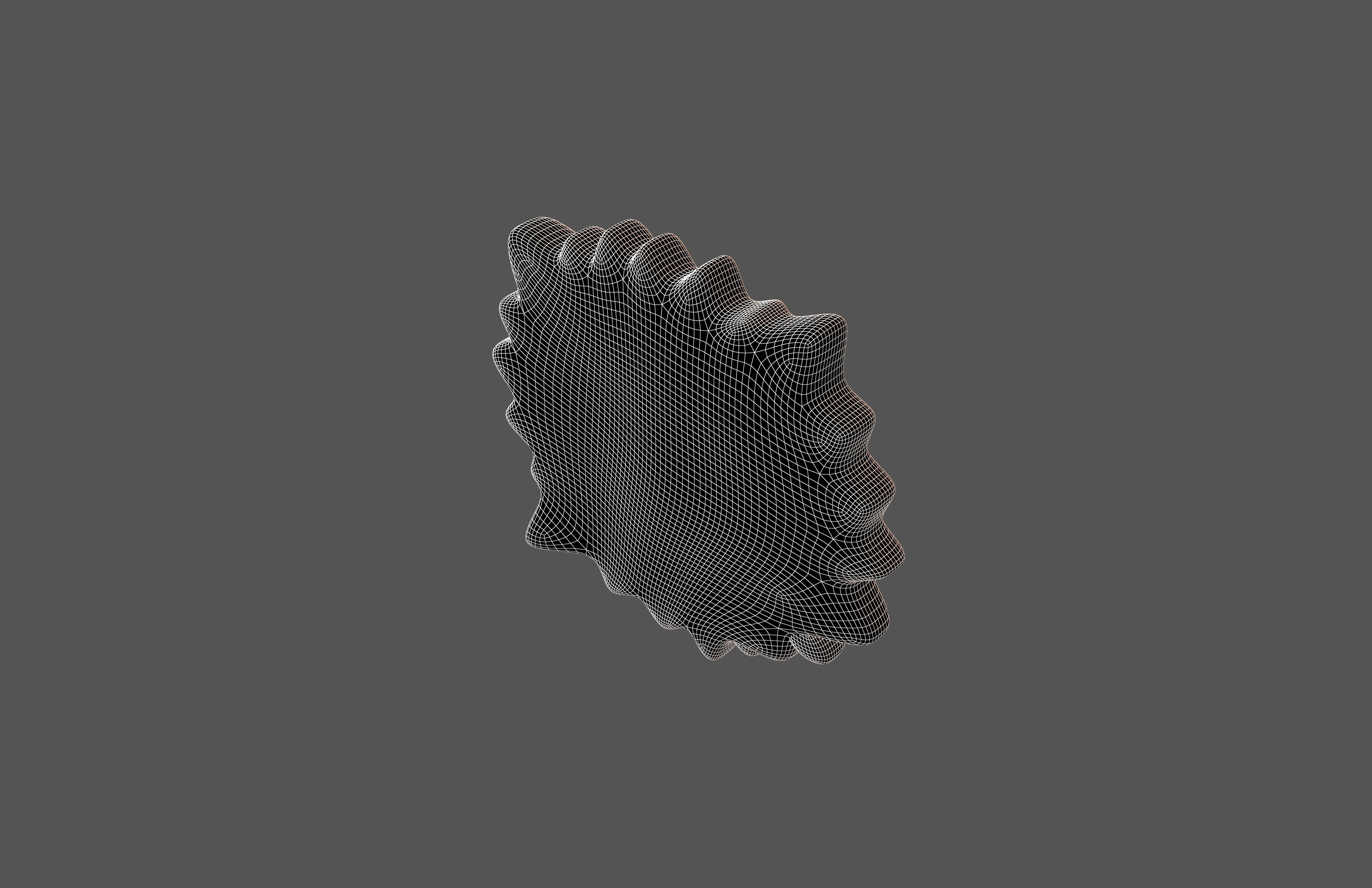 Right Anger Bubble v2 002 Low-poly 3D model_6