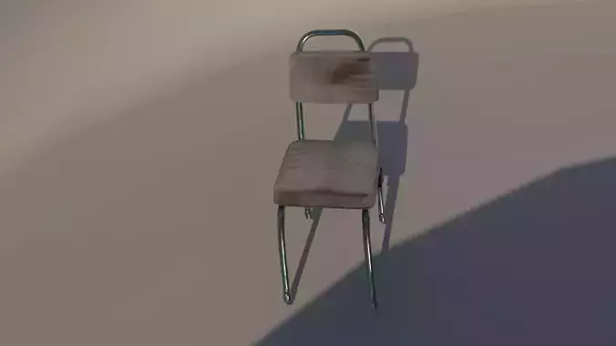 steel chair Free 3D model