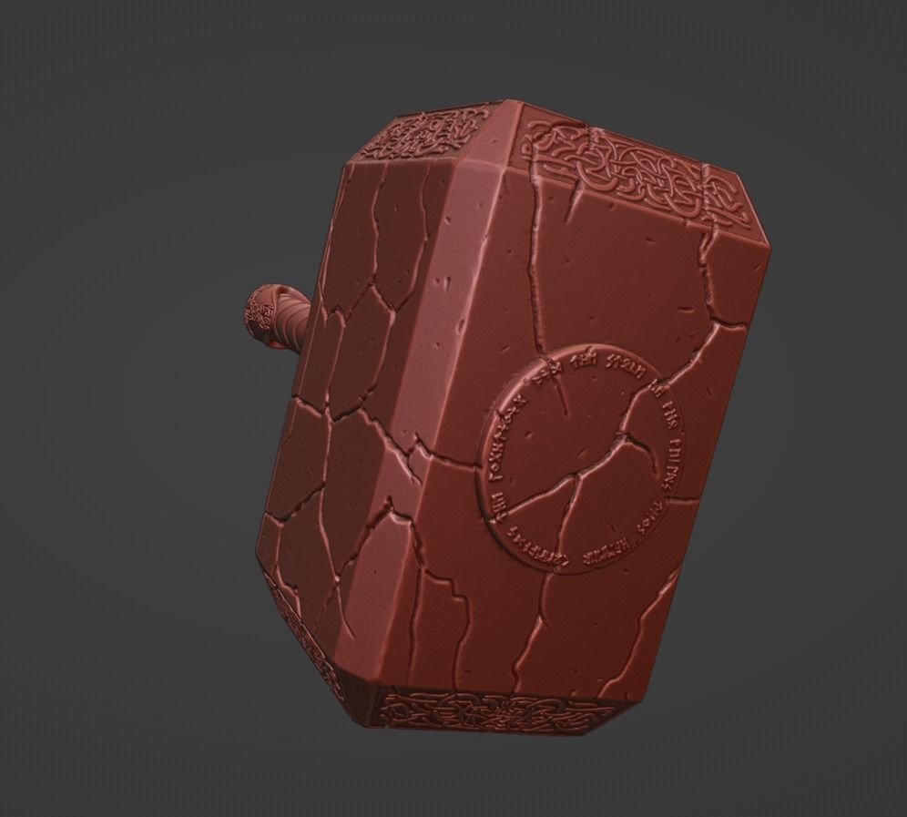 New Mjolnir  3D print model_1