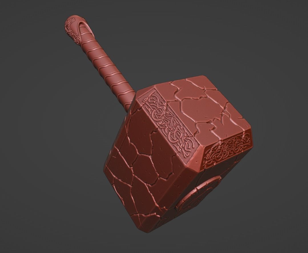New Mjolnir  3D print model_3