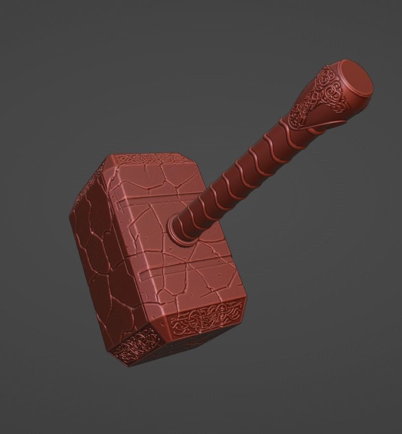 New Mjolnir  3D print model_4