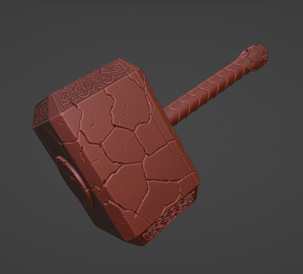 New Mjolnir  3D print model_2