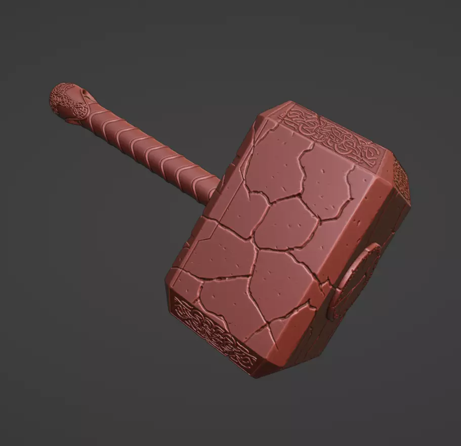 New Mjolnir  3D print model_0
