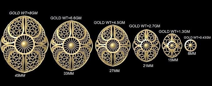 Turkey Filigree Jewellery Designs Pendant Necklase 3D print model