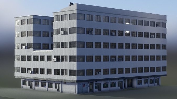 European Building 13 Low-poly 3D model