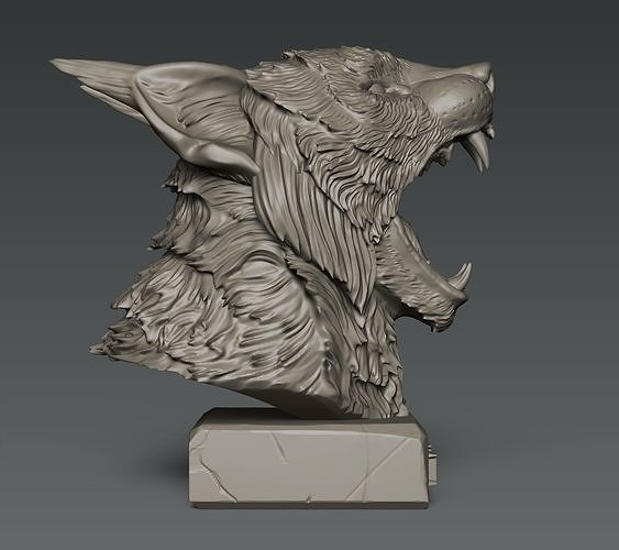 Bobcat Head 3D print model