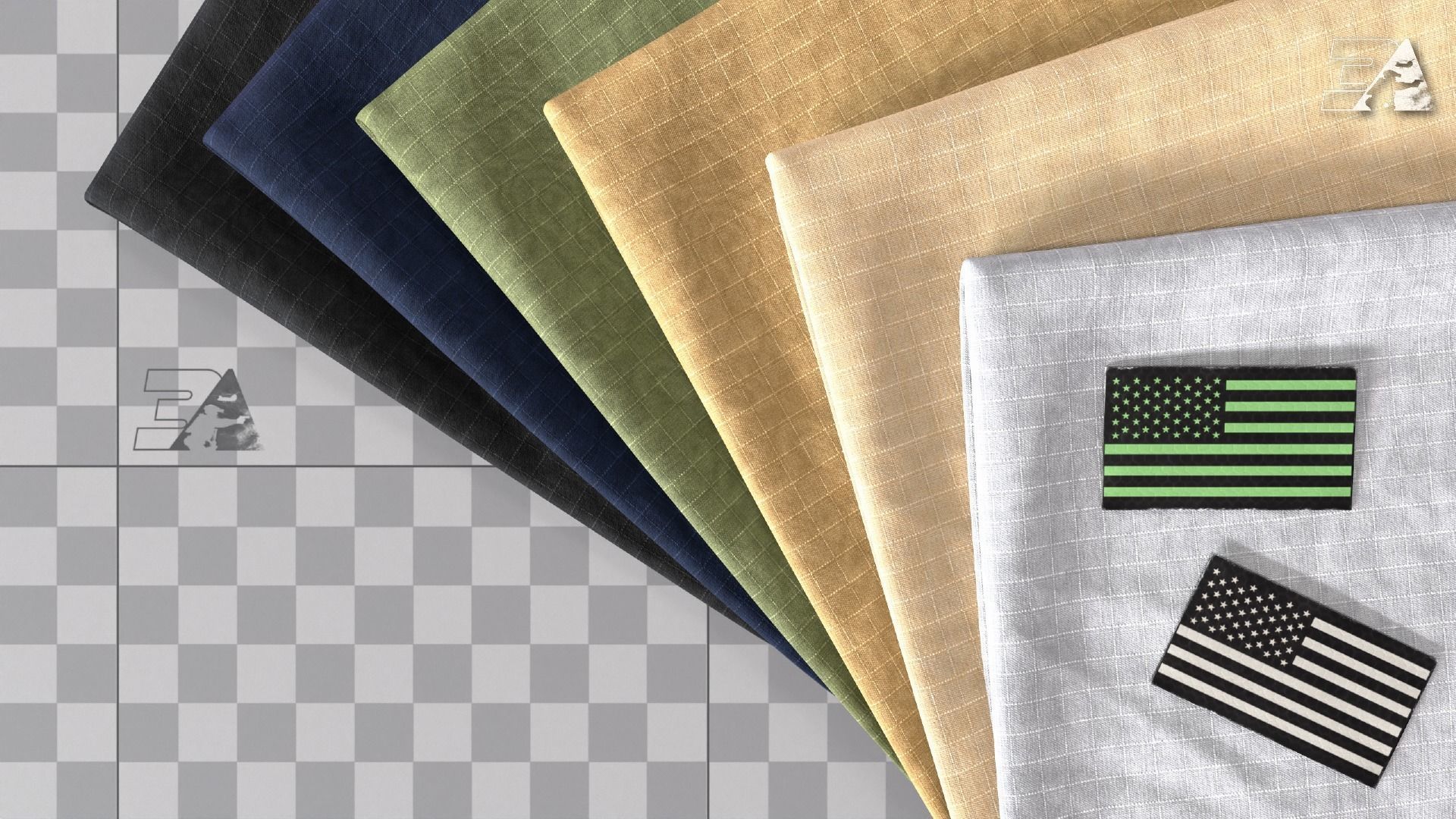 Colored Ripstop and Twill Camo Generator 3D model_12