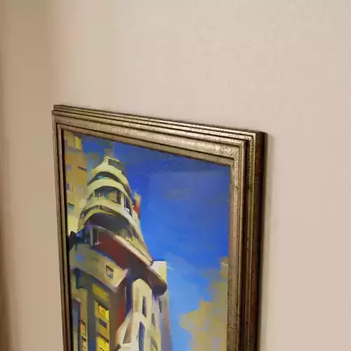 Framed Painting Hopper Style 5