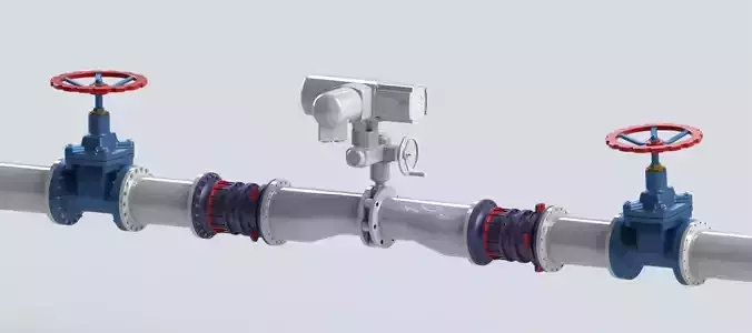Pneumatic system 3D model